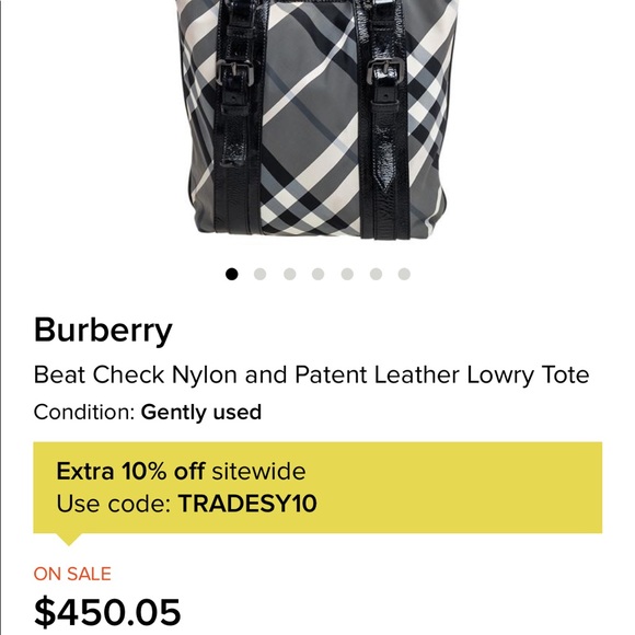 Burberry Nylon Nova Tote bag for office school - Picture 13 of 13